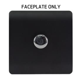 Matt Black Spare Plate Wiring Accessories Trendi Decorative Screwless